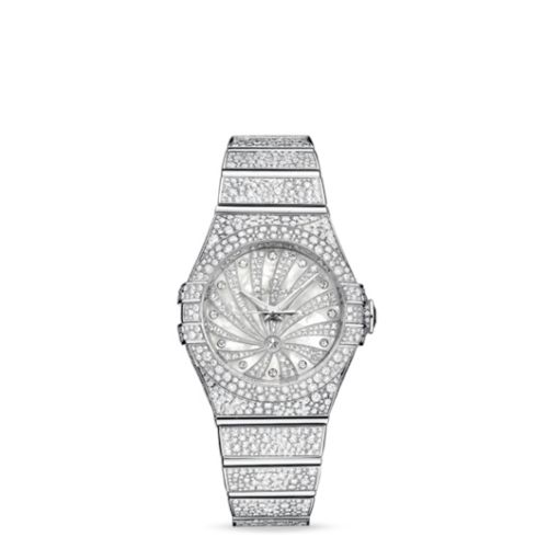 Omega Constellation Co-Axial 31 White Gold / Snow / Diamond Supernova